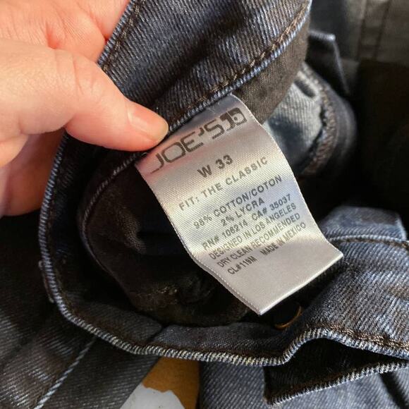 Joe's Jeans Dwight Dark Wash Denim Blue Jeans Size 33 Waist - Picture 6 of 9